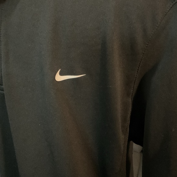 Nike Dri Fit Polo Shirt Mens Size Large Short Sleeve Casual Black White - Picture 2 of 9